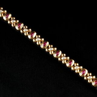 A Bracelet with Fubies and Diamonds