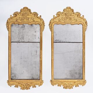 Paar Rokoko-Spiegel