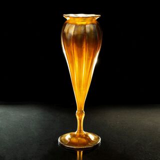 A Golden Favrile-Vase