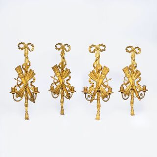 Suite of 4 Louis XVI Style Wall Lights