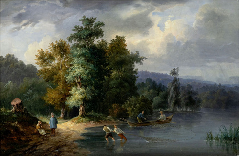Fischer am Ufer