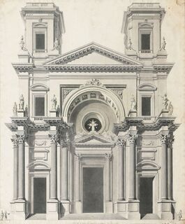 Entwurf für die Fassade von St. Eustache in Paris