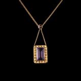 An Art Nouveu Amethyst Pendant