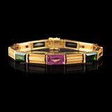 A Tourmaline Amethyst Bracelet - image 1