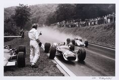 Der ausgeschiedene Graham Hill - Bild 1