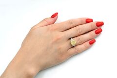 Exzellenter Fancy Diamant-Ring mit River Diamanten - Bild 4
