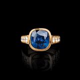 A Sapphire Diamond Ring - image 1