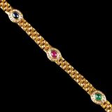 A Bracelet with Gemstones and Diamonds - image 1