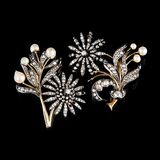 Two Victorian Diamond Pearl Brooches - image 1