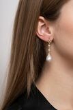 A Pair of Southsea Pearl Diamond Earrings - image 2