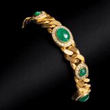 An Emerald Diamond Curbchain Bracelet - image 2