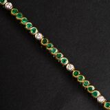 An Emerald Diamond Bracelet - image 1