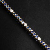 A Sappphire Diamond Bracelet - image 1