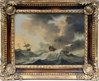 Paar Gegenstücke: Schiffe bei Sturm und bei Flaute - Bild 5