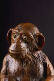 A Russian Agate Animal Figure 'Sitting Chimpanzee' - image 4