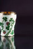 A small Russian Enamel Beaker 'Strawberry Clover' - image 2