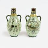 A Rare Pair of Fayence Jugs with Landscapes - image 1