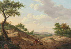 Weite Landschaft mit Hirten - Bild 1