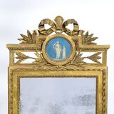 Louis XVI Spiegel mit Figuren-Tondo - Bild 2