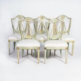 A Set of 5 Gustavian Chairs