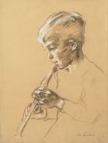 Boy with Flute - image 1