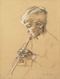 Boy with Flute - image 1