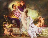 Große KPM-Bildplatte 'Tannhäuser und Venus' - Bild 1