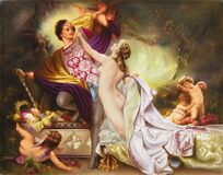 A Large KPM Berlin Porcelain Plaque 'Tannhäuser und Venus' - image 1