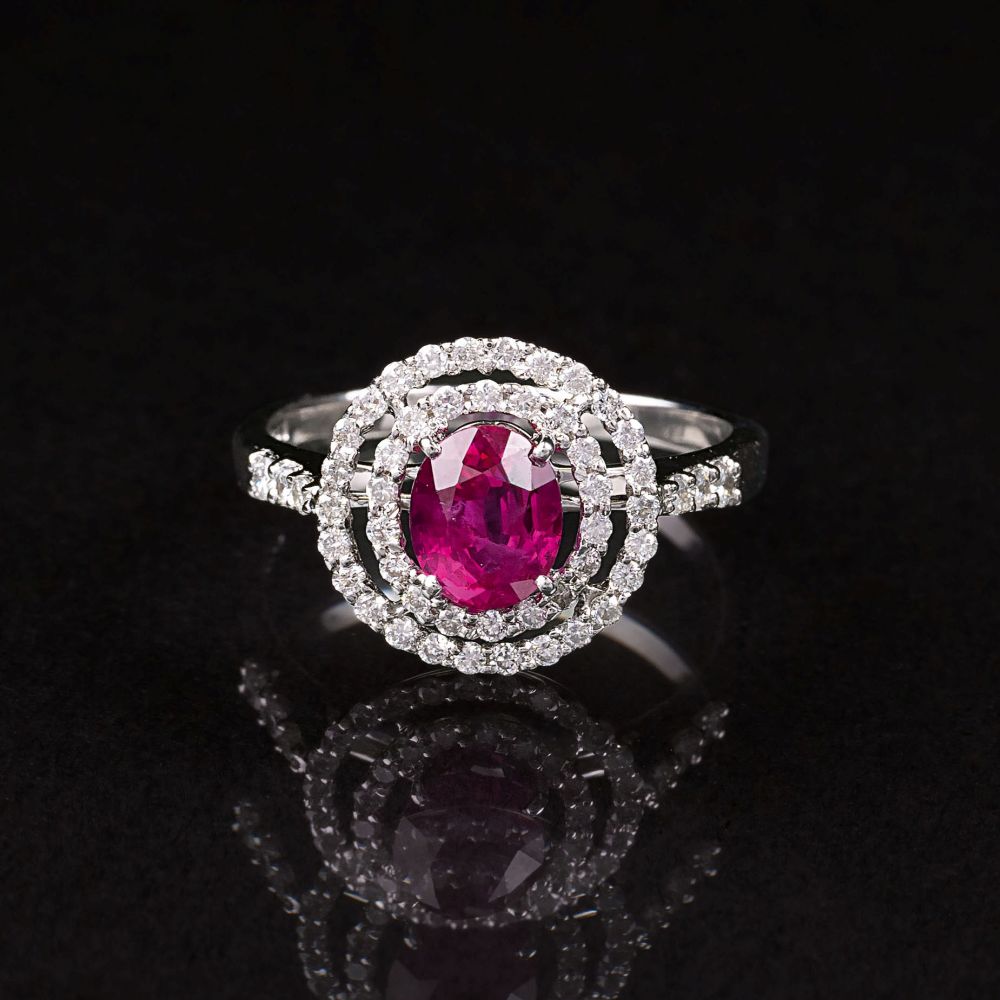 A Ruby Diamond Ring A Ruby Diamond Ring