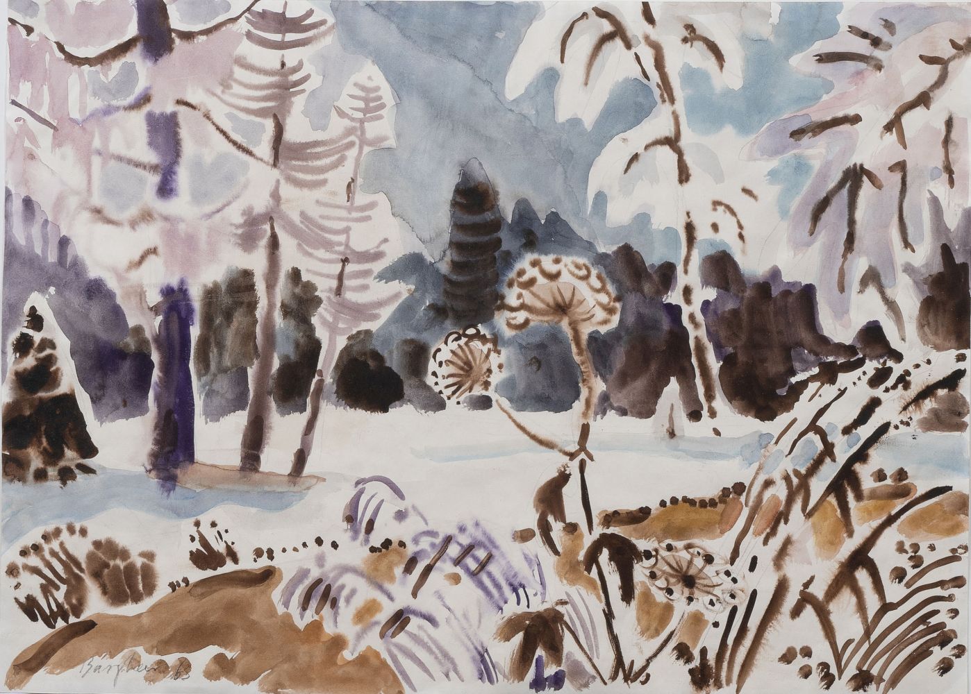 Eduard Bargheer - Winterwald Winterwald