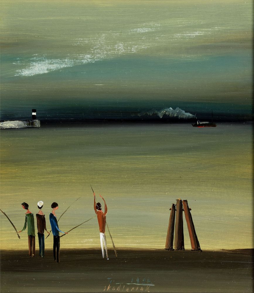 Horst Skodlerrak - Anglers on a Quai Anglers on a Quai