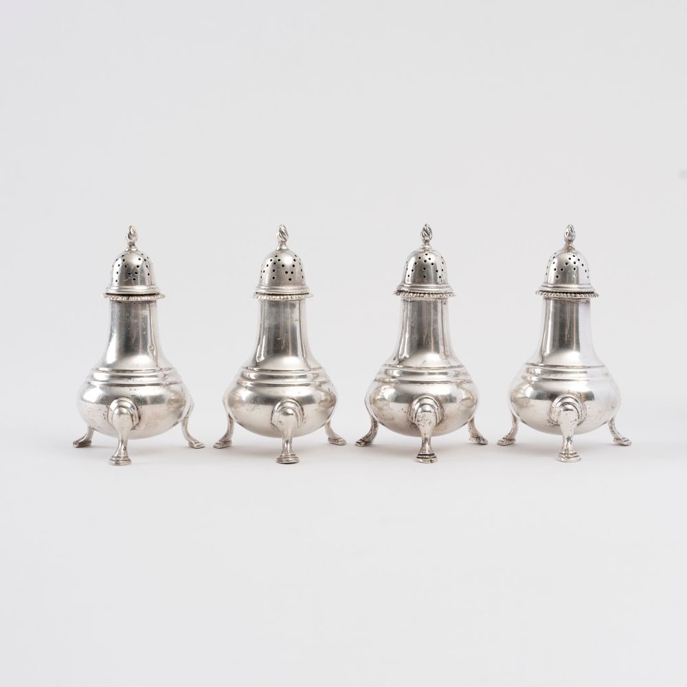 A Set of 4 Salt Cellars