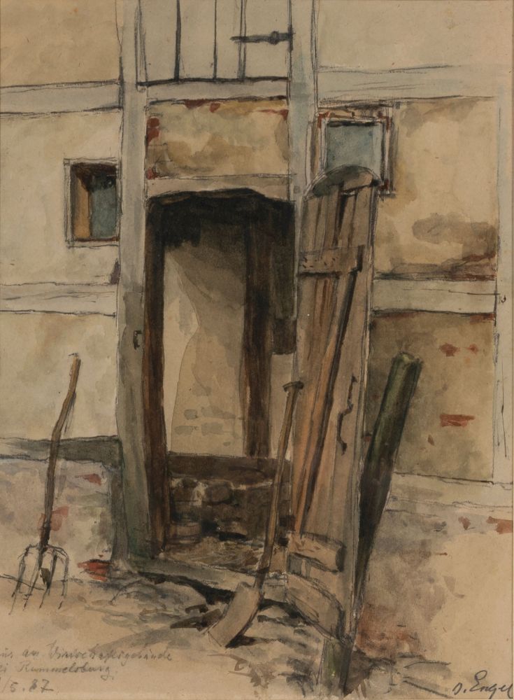 Otto Heinrich Engel - Die Mühle von Ekensund und Ställe Die Mühle von Ekensund und Ställe