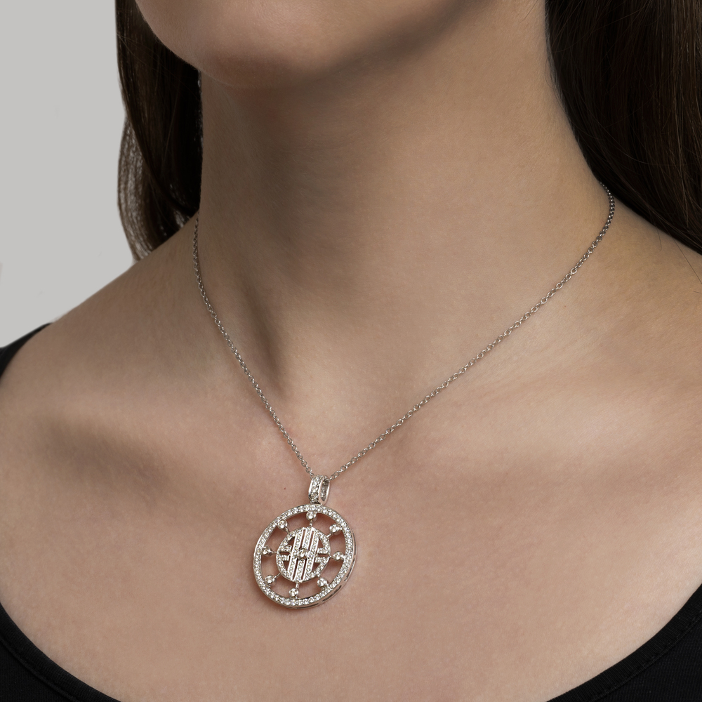 A Diamond Pendant on Necklace - image 2