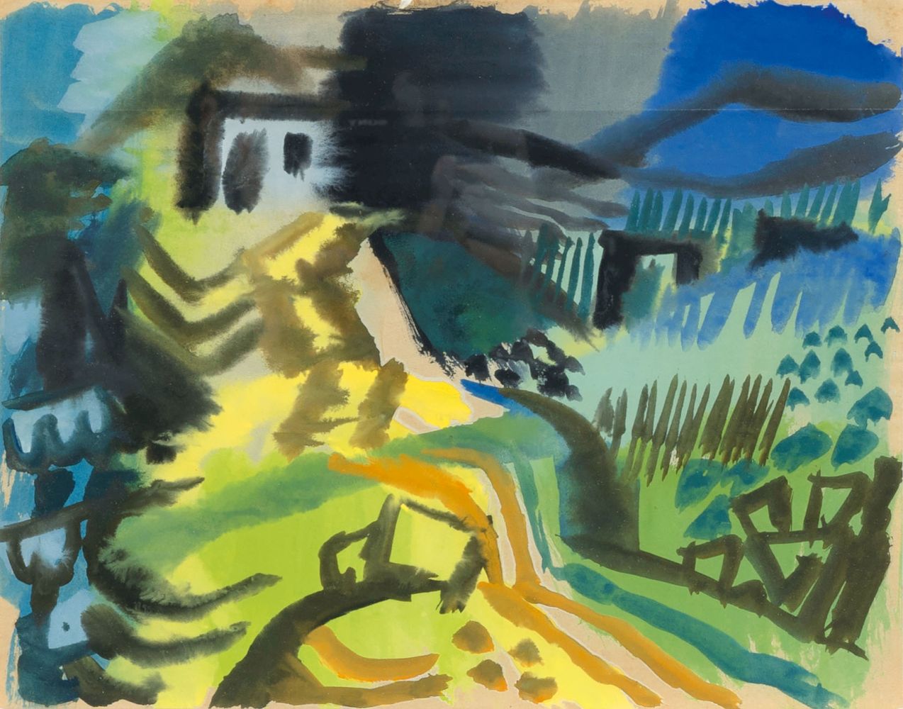 Eduard Bargheer - Sturm auf Ischia Sturm auf Ischia