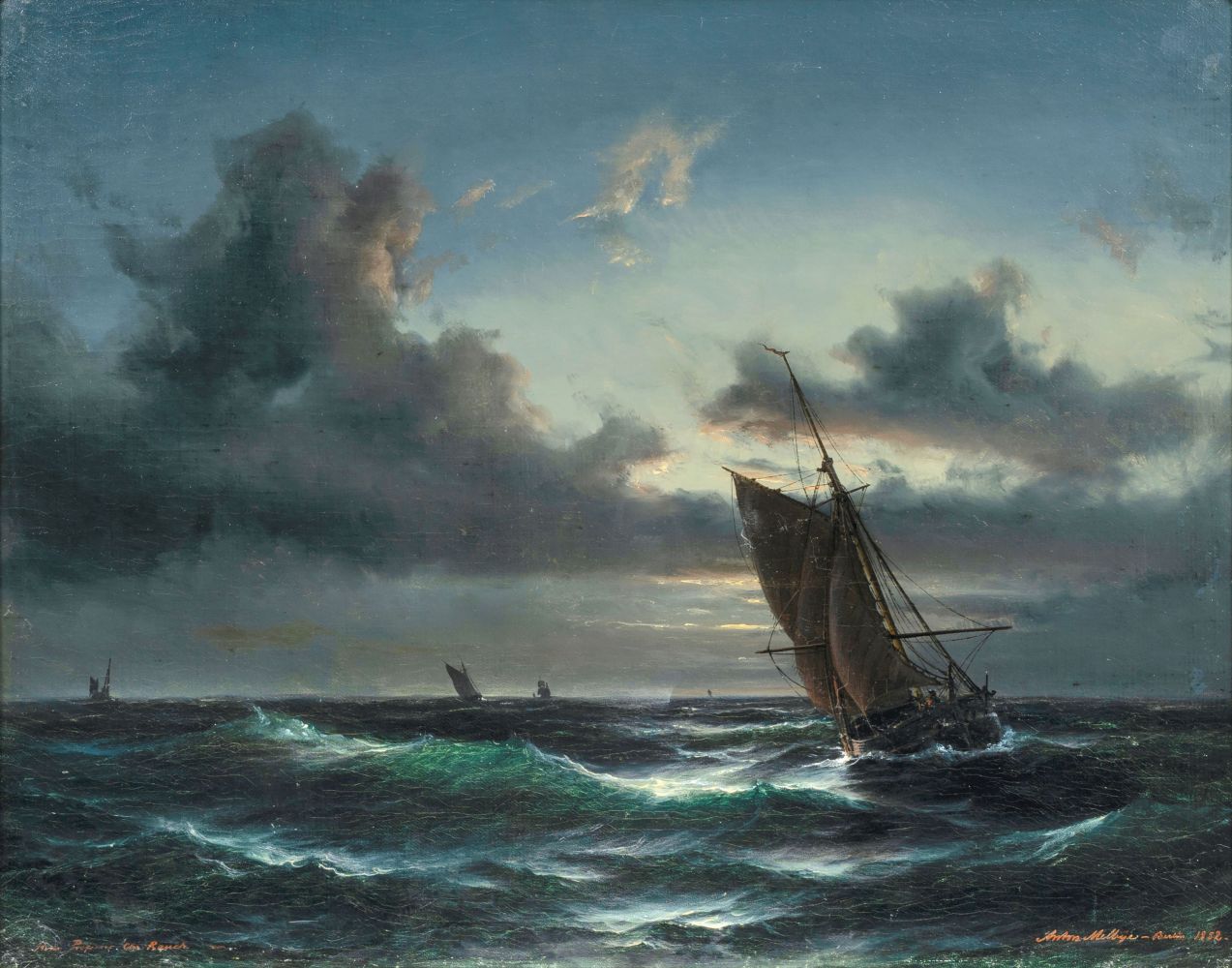 Anton Melbye - Abend auf See Abend auf See