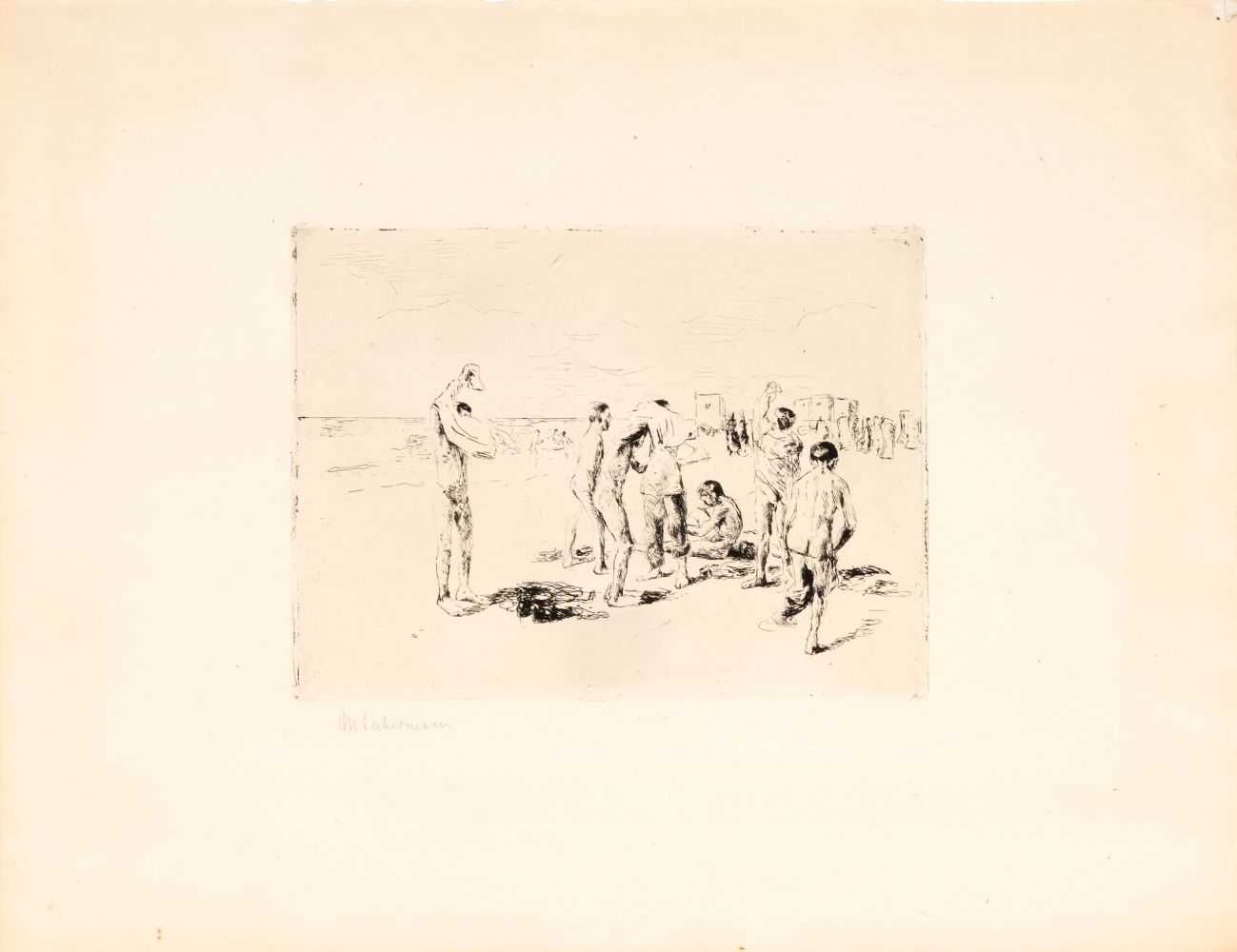 Max Liebermann - Boys Swimming at the Beach Boys Swimming at the Beach