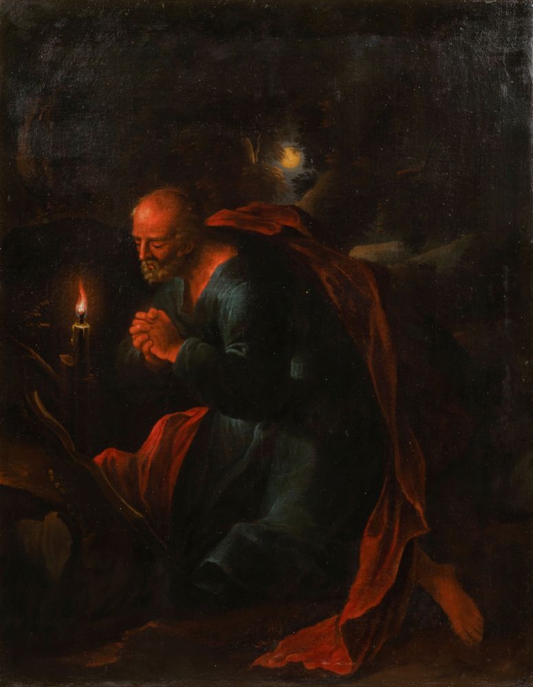 Gottfried Schalcken, Nachfolger des 18. Jhs. - Penitent St. Peter Penitent St. Peter