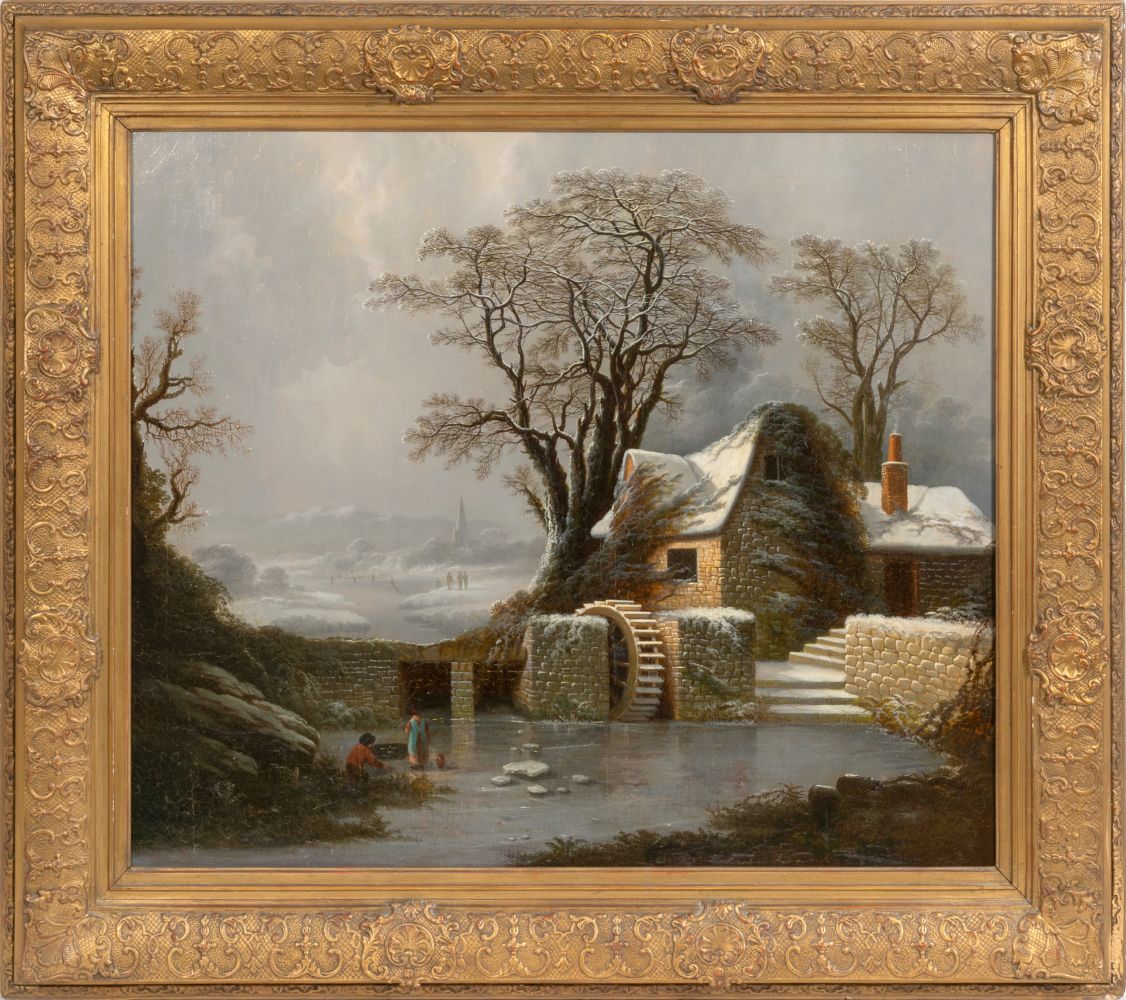 Francesco Foschi Wassermühle in Winter [105220]