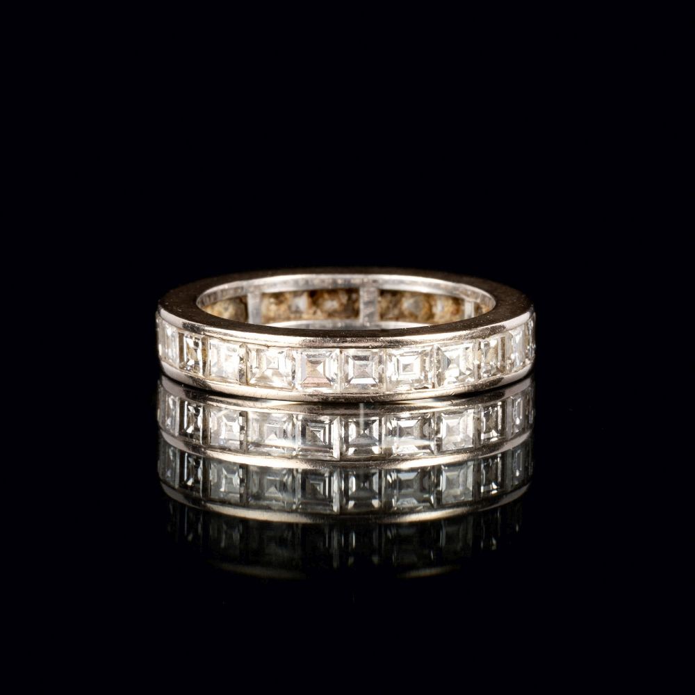 Memory-Ring mit Diamant-Besatz