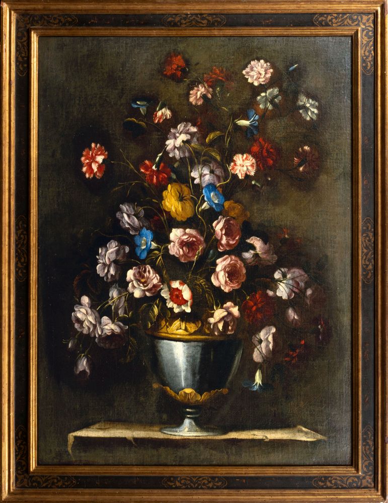Paar Gegenstücke: Blumen in Vasen - Bild 4