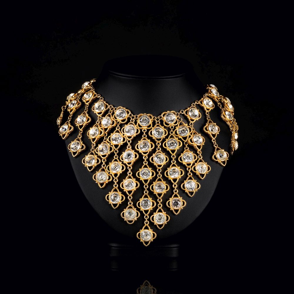 A splendid Necklace 'Crystals Rhomb' by Henkel & Grosse