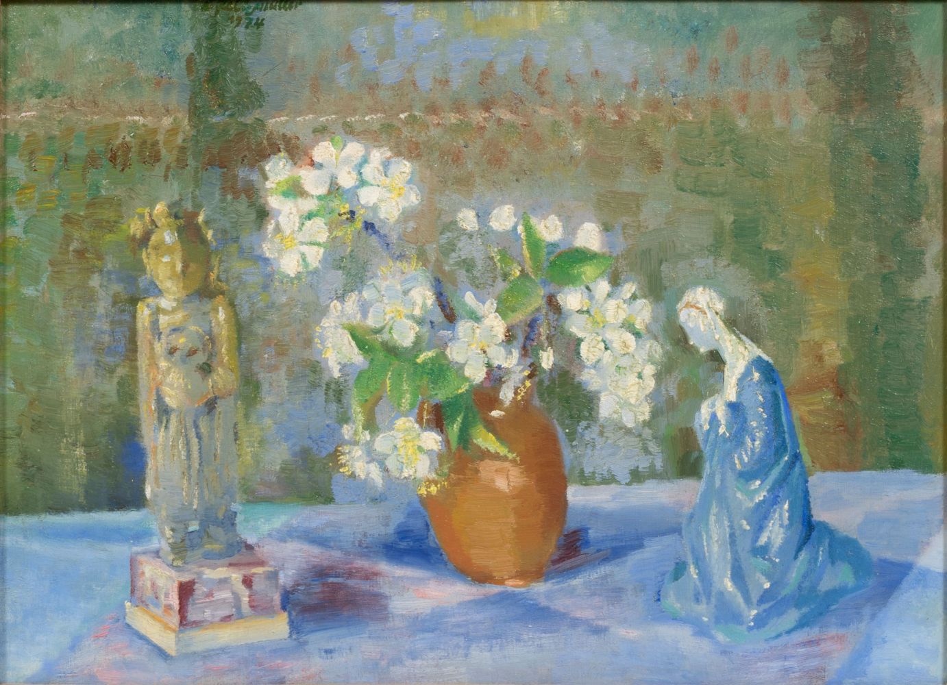 Conrad Felixmüller - Still Life with Flowers and Figures Still Life with Flowers and Figures
