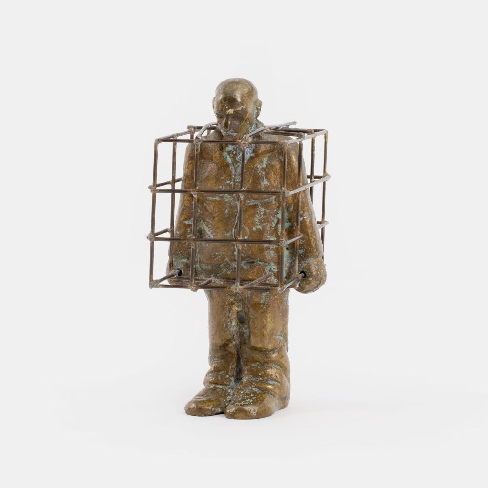 Siegfried Neuenhausen - Mann mit Käfig Mann mit Käfig