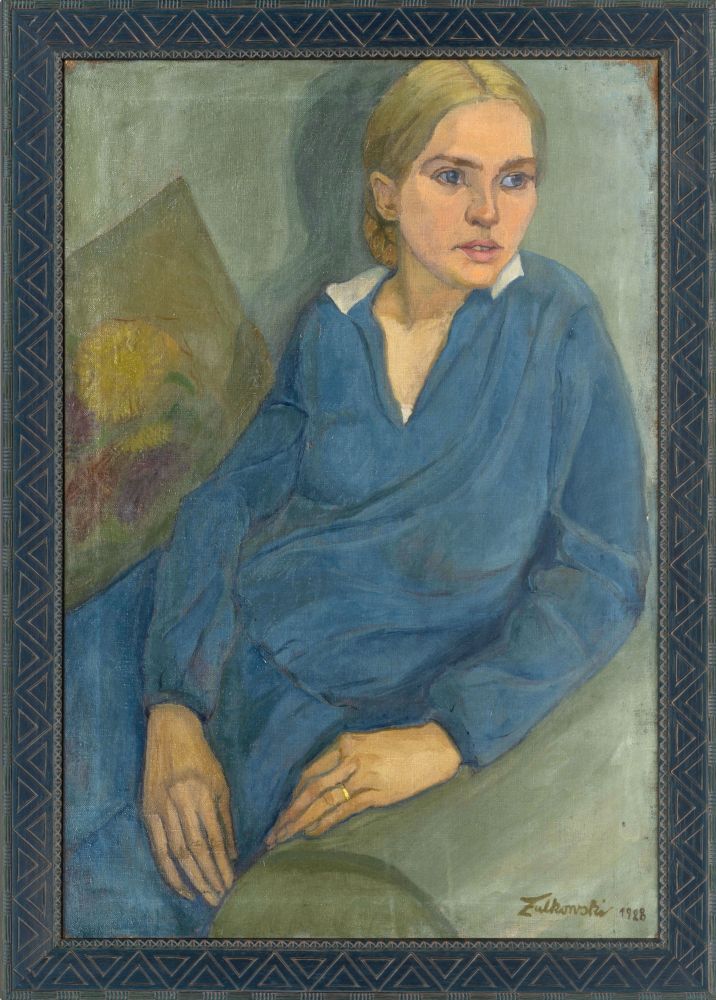 Junge Frau in Blau - Bild 2