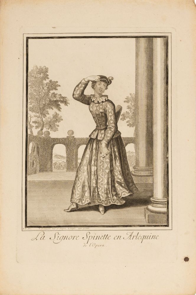 Französische Kupferstecher 15 Kupferstiche Figuren der Oper