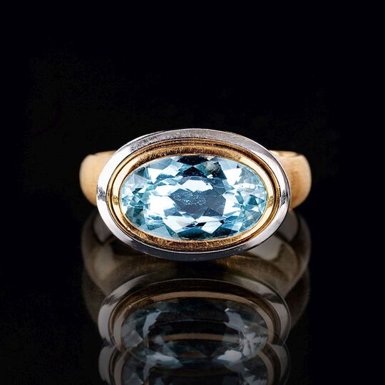 Aquamarin-Ring