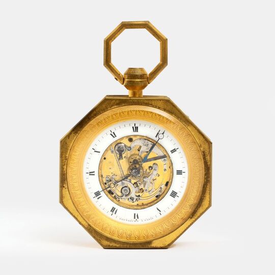 A small Empire Table Clock with Repetition 'pendule d'officier'