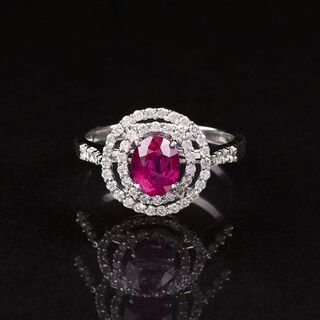 A Ruby Diamond Ring