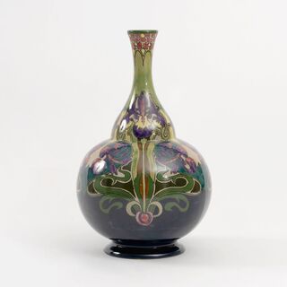 A Large Art Nouveau Calabash Vase